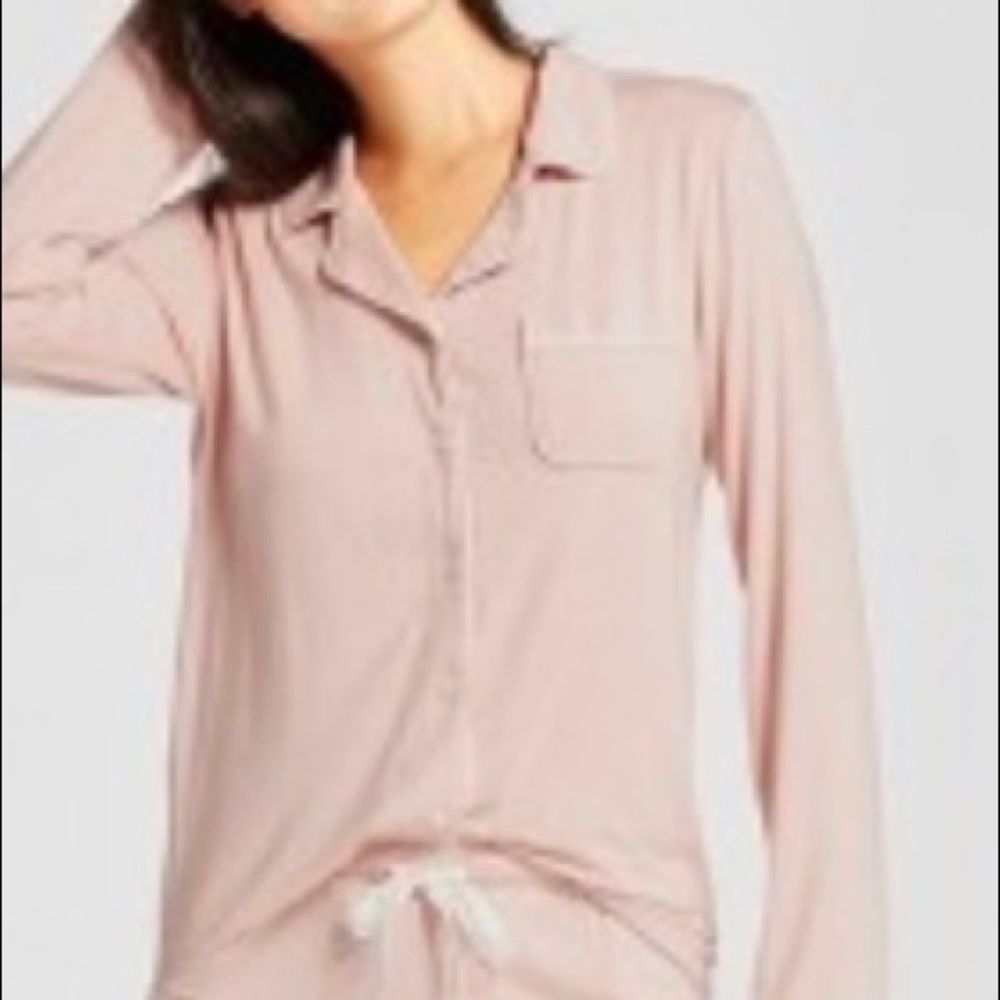 Gilligan & O'Malley  Pajama Top- Palm Beach Pink